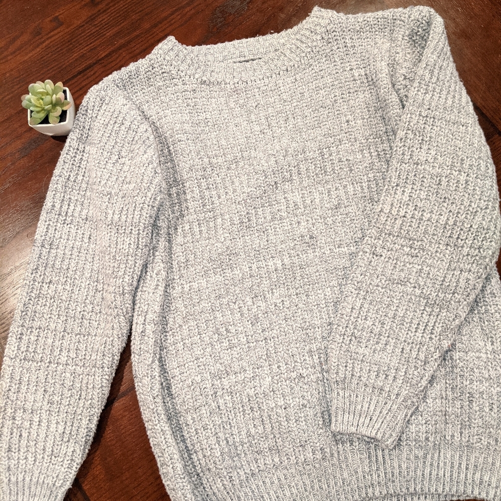 Eddie Bauer Gray Crew Neck Sweater